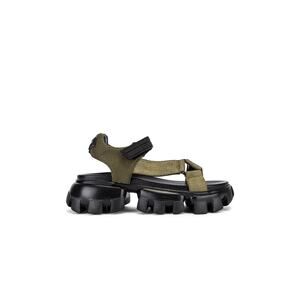 Tony Bianco 'Nikita' Green Grosgrain Sandal Size 6